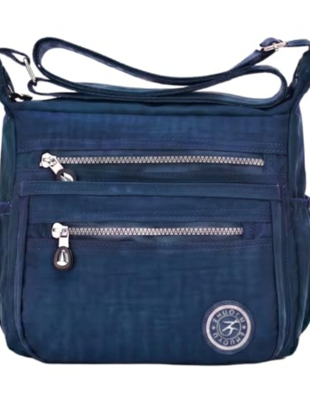 Waterproof Nylon Crossbody Messenger Bag Multi Pocket Travel Purse
